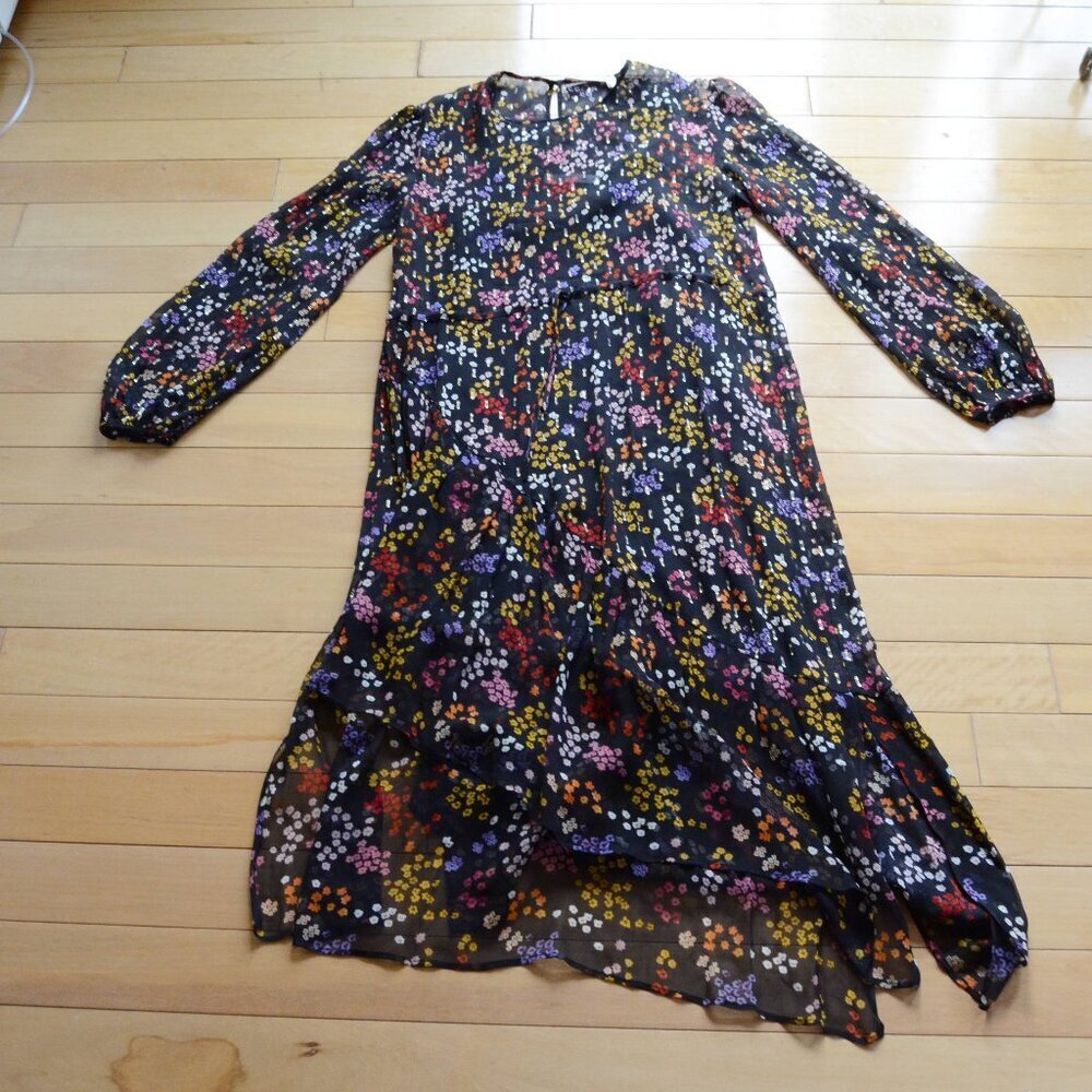 See by Chloé Multi-Coloured Floral Printed Dress Size 38 US S - Picture 2 of 15